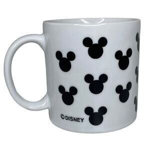 Disney Mickey Mouse Head Mug Black and White 12 0z